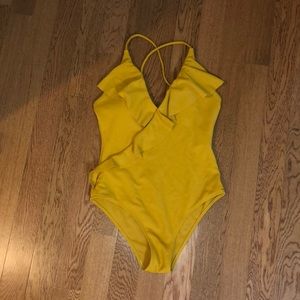Cupshe Mustard one piece